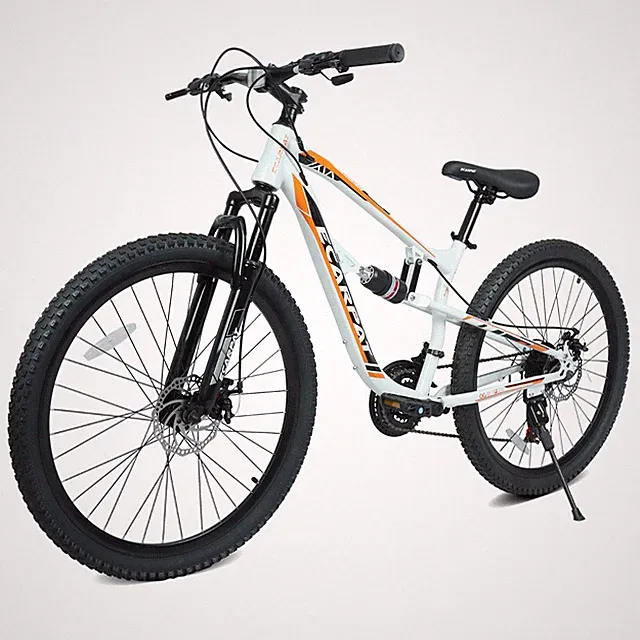 21-Speed Mountain Bike Bicycle Dual Disc Brakes Full Suspension for Adults Teens