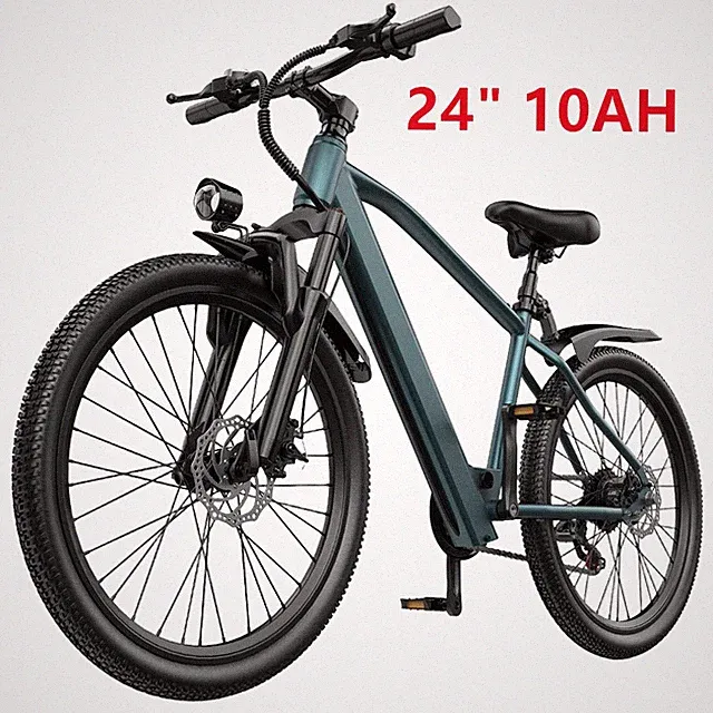 24" 36V 10AH Electric Mountain Bike 750W Motor Electric Bicycle Ebike For Adults