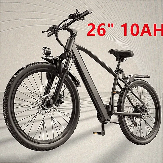 26" 750W Adult Electric Mountain Ebike 36V 10Ah Battery Urban Commuter Bike
