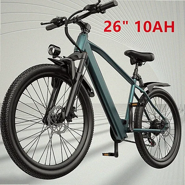 26" Adult Mountain Electric Bicycle 10Ah Battery 750W Motor City Commuter Bike