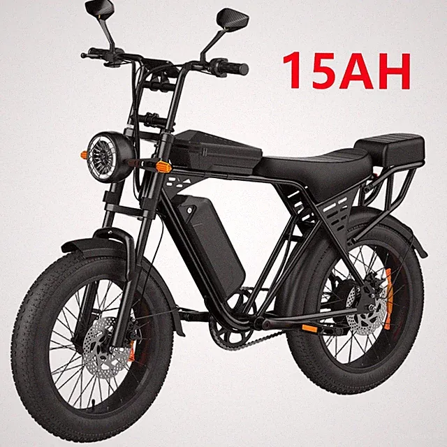750W Adult Mountain Ebike 20" Fat Tire Electric Bicycle Daily City Commuter Bike
