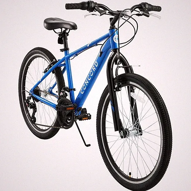 Concord 24" Hybrid Bike, 21 Speed, Blue, Fits Riders 4'6"-5'6", Teen, Adult