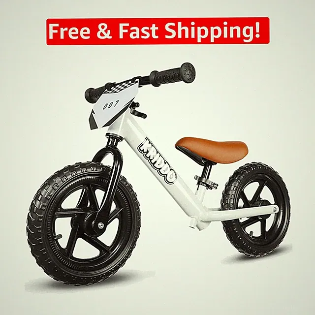 Personalized White Balance Bike for Toddlers 24 - 5 - 110lbs Max