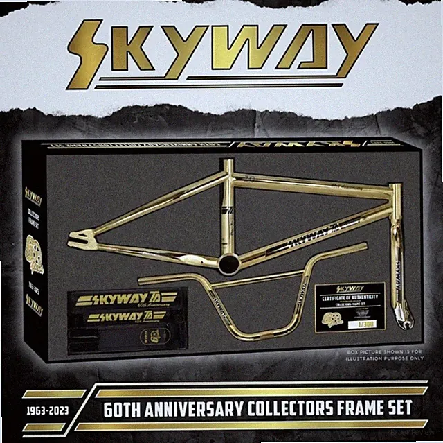 SKYWAY T/A Gold 60th Anniversary BMX Frame Set Kit Ready To Ship For Xmas.